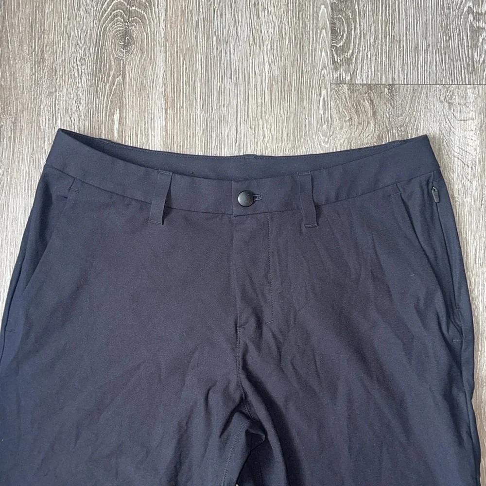 Lululemon Black commission pants chinos dress gray size 34 slim leg
